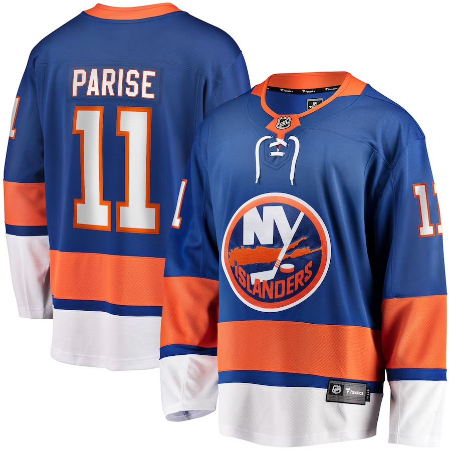 Men New York Islanders 11 Zach Parise Fanatics Branded Royal Home Breakaway Player NHL Jersey